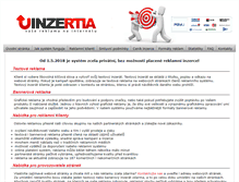 Tablet Screenshot of inzertia.cz